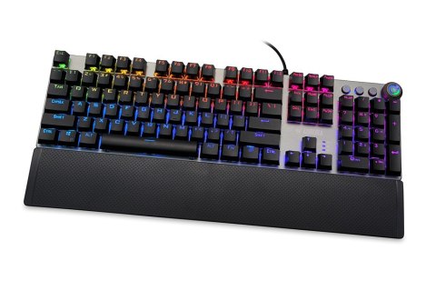 Klawiatura mechaniczna IBOX AURORA K-4 RGB IKGMK4 (USB; (US); kolor czarny) Klawiatura mechaniczna IBOX AURORA K-4 RGB IKGMK4 (USB; (US); kolor czarny)