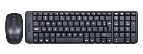Zestaw klawiatura + mysz membranowa Logitech MK220 920-003168 (USB 2.0; kolor czarny; optyczna) Zestaw klawiatura + mysz membranowa Logitech MK220 920-003168 (USB 2.0; kolor czarny; optyczna)