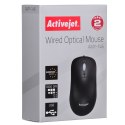 Activejet Activejet AMY-146 Mysz przewodowa (optyczna; 1000 DPI; kolor czarny)