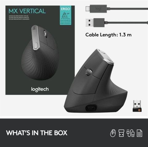 Mysz Logitech MX 910-005448 (optyczna; 4000 DPI; kolor czarny) Mysz Logitech MX 910-005448 (optyczna; 4000 DPI; kolor czarny)