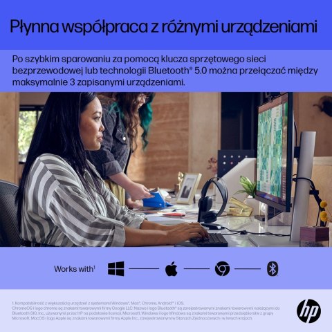Mysz HP 715 Rechargeable Multi-Device Bluetooth Mouse-EURO Mysz HP 715 Rechargeable Multi-Device Bluetooth Mouse-EURO