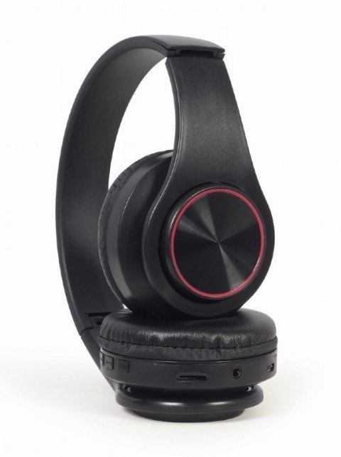 GEMBIRD SŁUCHAWKI STEREOFONICZNE LED BLUETOOTH CZARNE + MIKROFON + REGULACJA GEMBIRD SŁUCHAWKI STEREOFONICZNE LED BLUETOOTH CZARNE + MIKROFON + REGULACJA