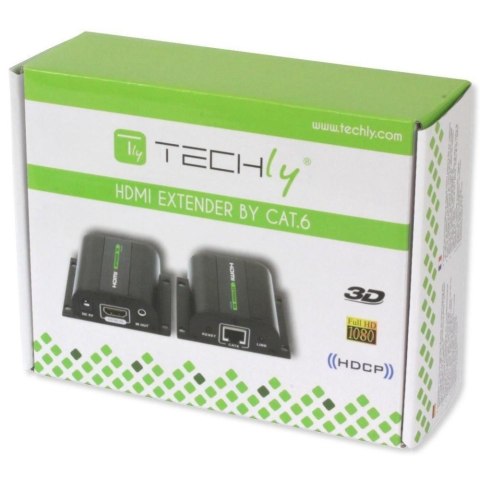 TECHLY EXTENDER HDMI HD 3D 60M PO RJ45 PILOT IR IDATA EXT-E70I TECHLY EXTENDER HDMI HD 3D 60M PO RJ45 PILOT IR IDATA EXT-E70I