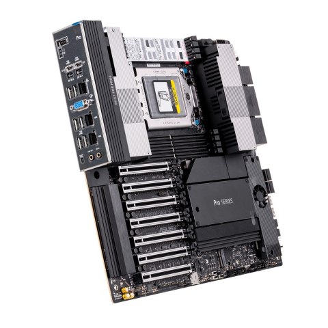 Płyta główna Asus Pro WS WRX90E-SAGE SE 1x sTR5 AMD ryzen Threadripper PRO 7000 SoC (8x DIMM, 4x SATA, 2x SlimSAS, 4xM.2, 2x10Gb Płyta główna Asus Pro WS WRX90E-SAGE SE 1x sTR5 AMD ryzen Threadripper PRO 7000 SoC (8x DIMM, 4x SATA, 2x SlimSAS, 4xM.2, 2x10Gb
