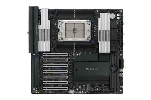 Płyta główna Asus Pro WS WRX90E-SAGE SE 1x sTR5 AMD ryzen Threadripper PRO 7000 SoC (8x DIMM, 4x SATA, 2x SlimSAS, 4xM.2, 2x10Gb Płyta główna Asus Pro WS WRX90E-SAGE SE 1x sTR5 AMD ryzen Threadripper PRO 7000 SoC (8x DIMM, 4x SATA, 2x SlimSAS, 4xM.2, 2x10Gb