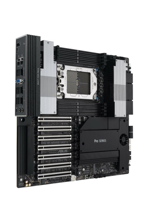Płyta główna Asus Pro WS WRX90E-SAGE SE 1x sTR5 AMD ryzen Threadripper PRO 7000 SoC (8x DIMM, 4x SATA, 2x SlimSAS, 4xM.2, 2x10Gb Płyta główna Asus Pro WS WRX90E-SAGE SE 1x sTR5 AMD ryzen Threadripper PRO 7000 SoC (8x DIMM, 4x SATA, 2x SlimSAS, 4xM.2, 2x10Gb