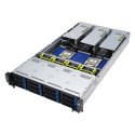 Platforma Asus Rack (2U) RS720A-E12-RS12 AMD Epyc 9004 (8x NVMe, 4x SATA/SAS, 2xM.2, 4xGPU, 2x10Gbe, IPMI, 1+1 2600W)
