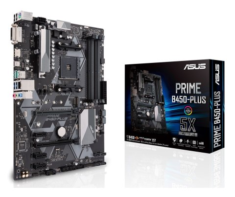 Płyta główna ASUS PRIME PRIME B450-PLUS (AM4; 4x DDR4 DIMM; ATX; CrossFireX) Płyta główna ASUS PRIME PRIME B450-PLUS (AM4; 4x DDR4 DIMM; ATX; CrossFireX)