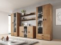 Cama MEBLE Półka 125cm (2szt) SOHO dąb lefkas + czarny