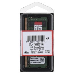 Kingston Pamięć Kingston dedykowana do Lenovo 16GB DDR4 3200Mhz ECC SODIMM