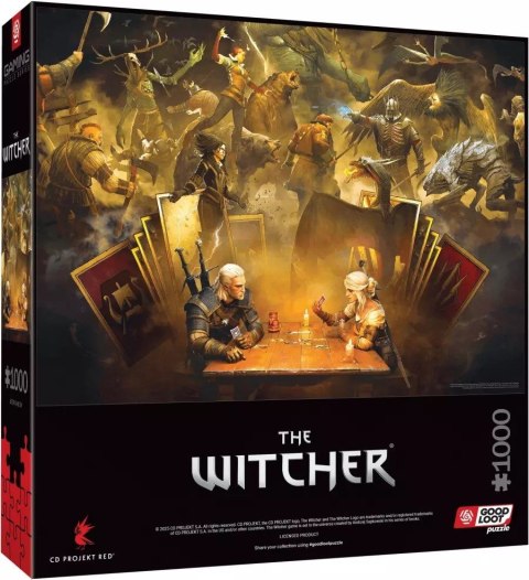 Puzzle Good Loot Gaming Puzzle: The Witcher (Wiedźmin) Playing Gwent 1000 elementów Puzzle Good Loot Gaming Puzzle: The Witcher (Wiedźmin) Playing Gwent 1000 elementów