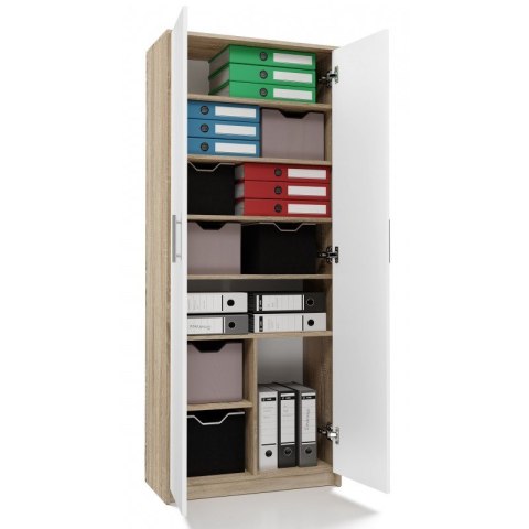 Szafa aktowa OLIV 2D 74x35xH180 sonoma/biały Szafa aktowa OLIV 2D 74x35xH180 sonoma/biały