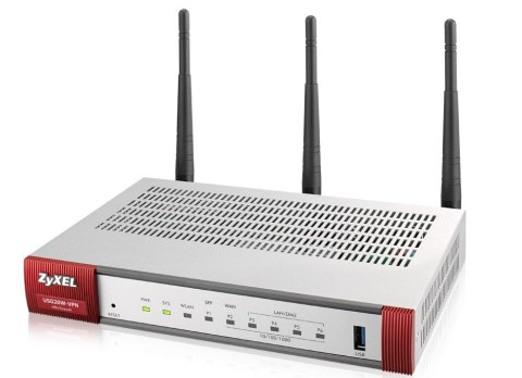 Firewall Zyxel USG 20W-VPN 1xWAN 4xLAN 1xWAN/LAN WiFi 5 SPI firewall: 350 Mbps Max. IPsec VPN: 10 Firewall Zyxel USG 20W-VPN 1xWAN 4xLAN 1xWAN/LAN WiFi 5 SPI firewall: 350 Mbps Max. IPsec VPN: 10