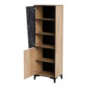 Cama MEBLE Regał 2D OVO 50x38xH182,5 dąb/beton