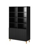 Cama MEBLE Regał PAFOS 100x40xH176,5 czarny mat