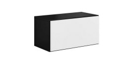 Cama MEBLE Regał ROCO RO3 75/37/39 czarny/ czarny/ biały