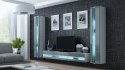 Cama MEBLE Regał VIGO NEW 180/40/30 biały/szary połysk