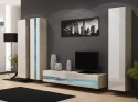 Cama MEBLE Regał VIGO NEW 180/40/30 dąb sonoma/biały połysk