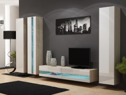 Cama MEBLE Regał VIGO NEW 180/40/30 dąb sonoma/biały połysk