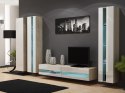 Cama MEBLE Regał VIGO NEW 180/40/30 dąb sonoma/biały połysk
