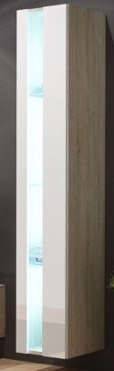 Cama MEBLE Regał VIGO NEW 180/40/30 dąb sonoma/biały połysk