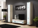 Cama MEBLE Regał VIGO NEW 180/40/30 dąb sonoma/biały połysk