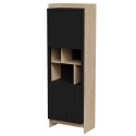 Cama MEBLE Witryna PORTO 59x38x180 dąb/czarny