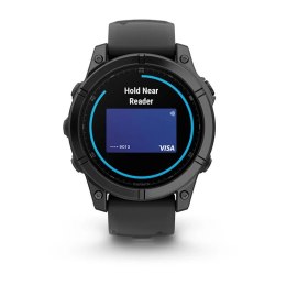 Garmin Zegarek sportowy Garmin Fenix E Stainless Steel AMOLED 47mm Czarny