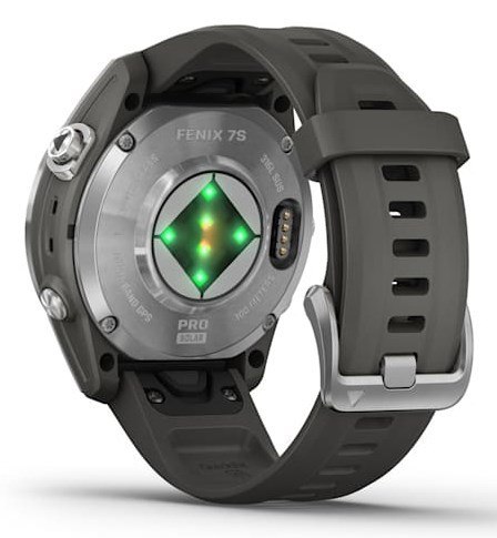 Zegarek sportowy Garmin Fenix 7S Pro Solar Silver SS Grapphite Zegarek sportowy Garmin Fenix 7S Pro Solar Silver SS Grapphite