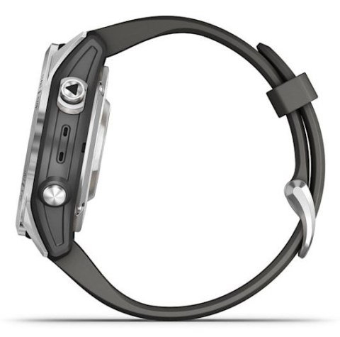 Zegarek sportowy Garmin Fenix 7S Pro Solar Silver SS Grapphite Zegarek sportowy Garmin Fenix 7S Pro Solar Silver SS Grapphite