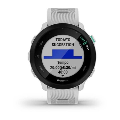 Zegarek sportowy Garmin Forerunner 55 Biały Zegarek sportowy Garmin Forerunner 55 Biały