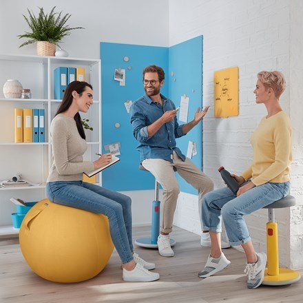 LEITZ Ergo Cosy Piłka do siedzenia szara LEITZ Ergo Cosy Piłka do siedzenia szara