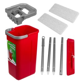 GreenBlue GREENBLUE MOP PŁASKI Z WIADREM I WYCISKACZEM MAXICLEAN + DWA WKŁADY MICROFIBRA HQ, POJEMNOŚĆ 8L GB870