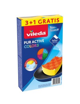 VILEDA Zmywak Vileda Pur Active Colors 4 szt.