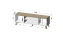 Cama MEBLE RTV LOTTA 160 2D2K biały+ dąb sonoma