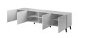 Cama MEBLE Szafka RTV ABETO 200x42x52 biały/biały połysk