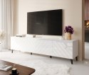 Cama MEBLE Szafka RTV ABETO 200x42x52 biały/biały połysk