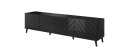 Cama MEBLE Szafka RTV ABETO 200x42x52 czarny/czarny połysk