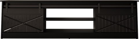 Szafka RTV GRANERO 200x56,7x35 czarny/czarny poł Szafka RTV GRANERO 200x56,7x35 czarny/czarny poł