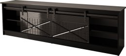Cama MEBLE Szafka RTV GRANERO 200x56,7x35 czarny/czarny poł