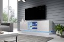 Cama MEBLE Szafka RTV QIU 160 MDF biały połysk/ biały połysk