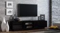 Cama MEBLE Szafka RTV SIGMA1 180 czarny/czarny połysk