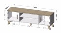 Cama MEBLE RTV LOTTA 160 2D2K wotan + czarny mat