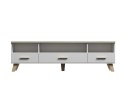 Cama MEBLE RTV LOTTA 180 3S3K biały+ dąb sonoma