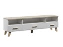 Cama MEBLE RTV LOTTA 180 3S3K biały+ dąb sonoma