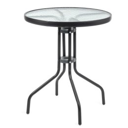 Stolik ogrodowy ze szklanym blatem JUPITER 60cm