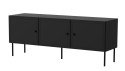 Cama MEBLE Szafka RTV 3D PALAZZO BIS 151x40x60 czarny mat