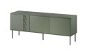Cama MEBLE Szafka RTV 3D TRESSE 150x40x55 zieleń mat