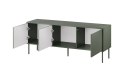 Cama MEBLE Szafka RTV 3D TRESSE 150x40x55 zieleń mat