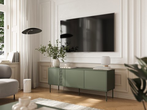 Szafka RTV 3D TRESSE 150x40x55 zieleń mat Szafka RTV 3D TRESSE 150x40x55 zieleń mat